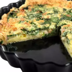 Quiche with spinach
