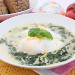 Porridge with spinach