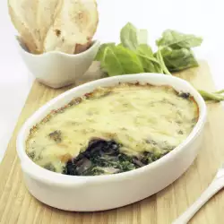 Casserole with spinach