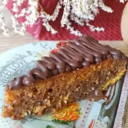 Carrot Cake with Chocolate Glaze