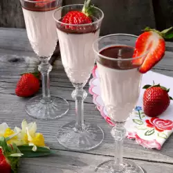 Strawberry Panna Cotta in Cups