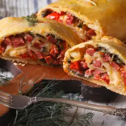 Homemade Ham and Cheese Strudel