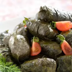 Rice Dolmades with Eggs