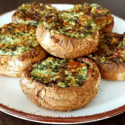 Roasted Mushrooms with Cheese