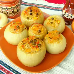 Stuffed Onions with Vegetable Rice