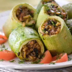 Zucchini with Mince and Rice