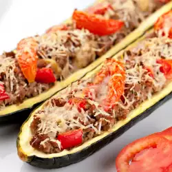 Oven Baked Zucchini with peppers