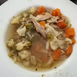 Meat Soup with Broccoli