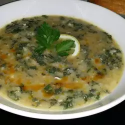 Nettle Soup with onions