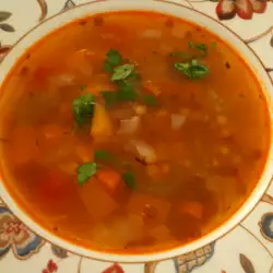 Lentil Soup with tomatoes