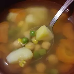 Vegan Soup with Chickpeas