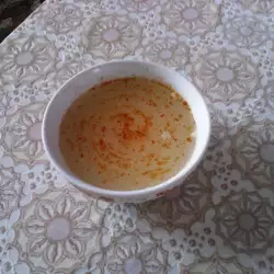 Feta Cheese Soup with flour
