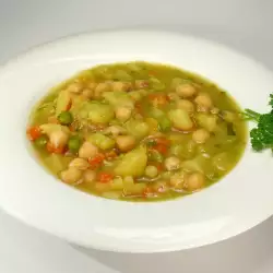 Vegetable Soup with Chickpeas