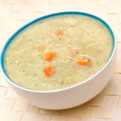 Cream Soup with Feta Cheese