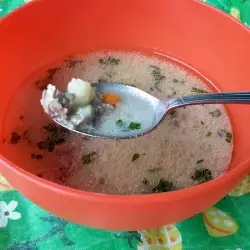 Duck Soup with eggs