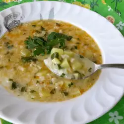 Zucchini Soup with Rice