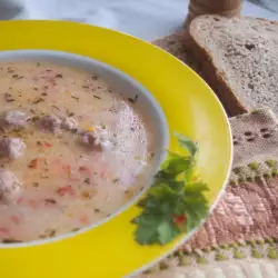 Meatball Soup with butter