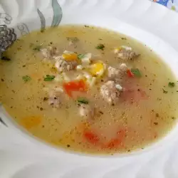Meatball Soup with rice