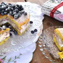Fruit Torte with blueberries