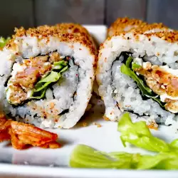 Crispy Sushi Roll with Breaded Shrimp