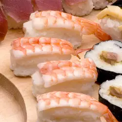 Sushi with fish