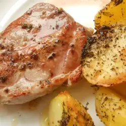Pork Neck Steaks with Potatoes
