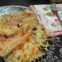 Oven-Baked Pork Belly with Rice