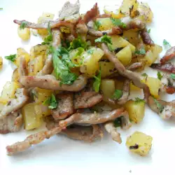Fried Pork with thyme