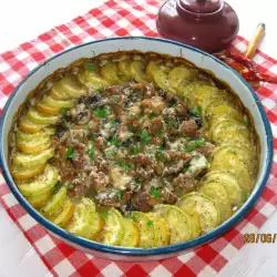 Potatoes with Meat and Mushrooms