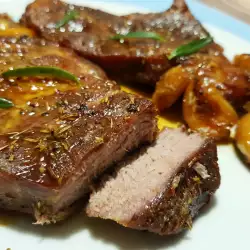 Oven-Baked Steaks with Rosemary