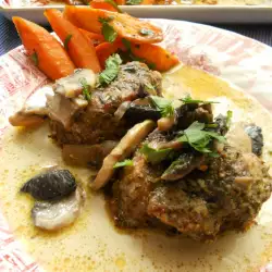 Pork Chops with Sauce and Carrots