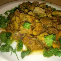 Pork and Mushrooms with Curry