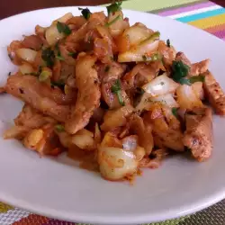 Oven-Baked Pork with Onions