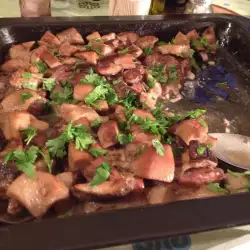 Roasted Pork with mushrooms