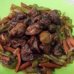 Fried Pork with carrots