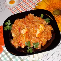 Pork with Fresh Cabbage and Tomatoes