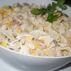 Tagliatelle with Bacon and Mushrooms
