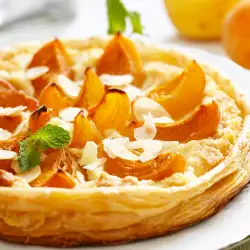 French Cake with Apricots and Almond Cream