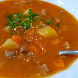 Meat Soup with Parsley