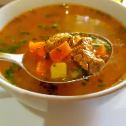 Beef Soup with carrots