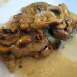 Roasted Beef with mushrooms