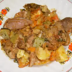 Potatoes with Meat and Peppers