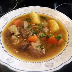 Boiled Beef with parsley