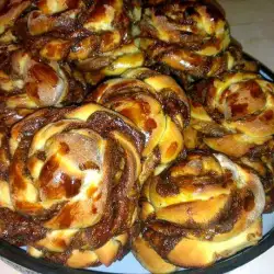 Snail Rolls with eggs