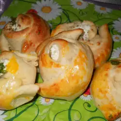 Feta Cheese Buns with yeast
