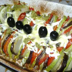 Casserole with olives
