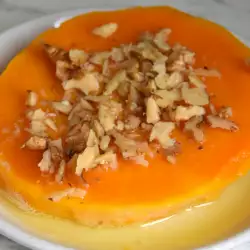 Microwave Roasted Pumpkin with Honey and Walnuts
