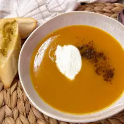 Sweet Potato and Pumpkin Cream Soup