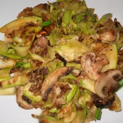 Pan Grilled Zucchini and Mushrooms
