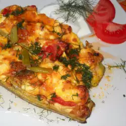 Zucchini with Eggs and Feta in the Oven